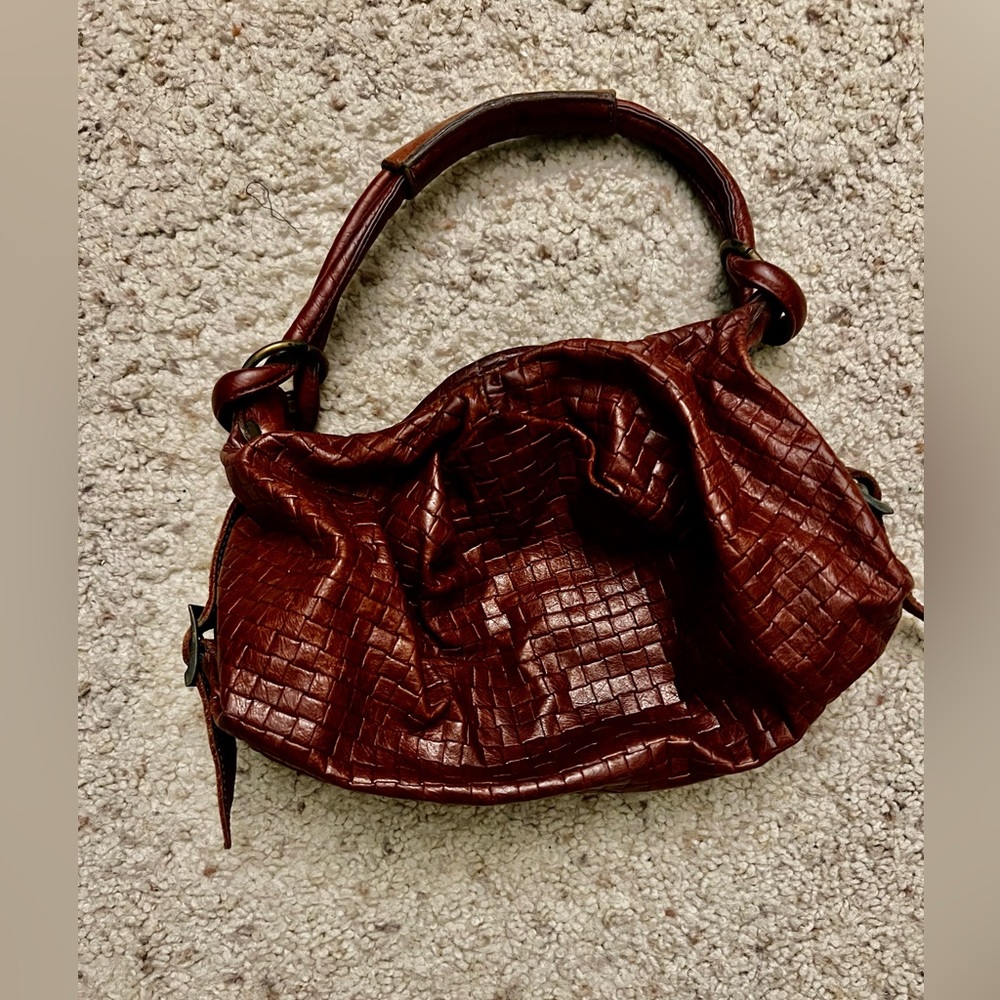 Andrea Bruckner woven leather purse